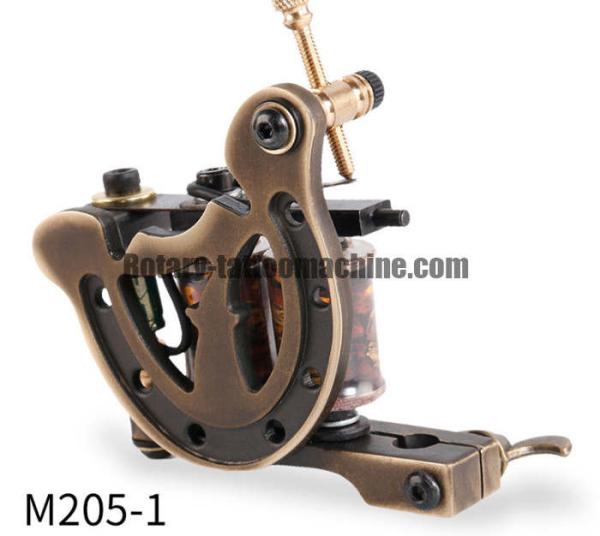 Copper Shrapnel Liner Machine Tattoo , Pure Brass Tattoo Machine Gun Lightweight
