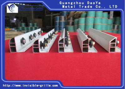Hardy Material Aluminium Rail Track para grades invisíveis com espessura de 2mm