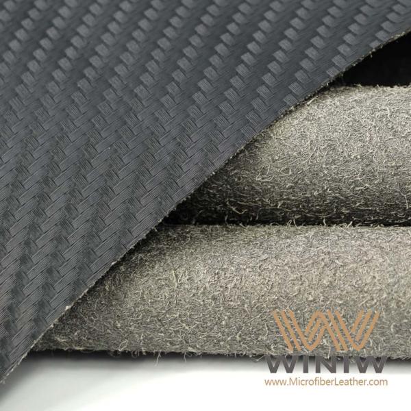 Carbon Bags Vegan Leather 0.7mm Textured Embossed Leather Sheet For Car