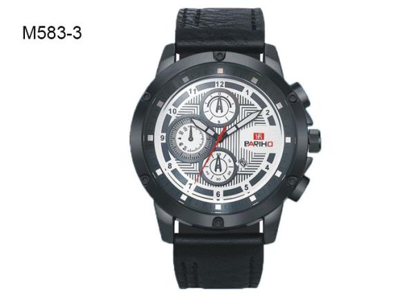 BARIHO Analog Men's Quartz Watch Fashion Minimalist Leather Wristwatch M583