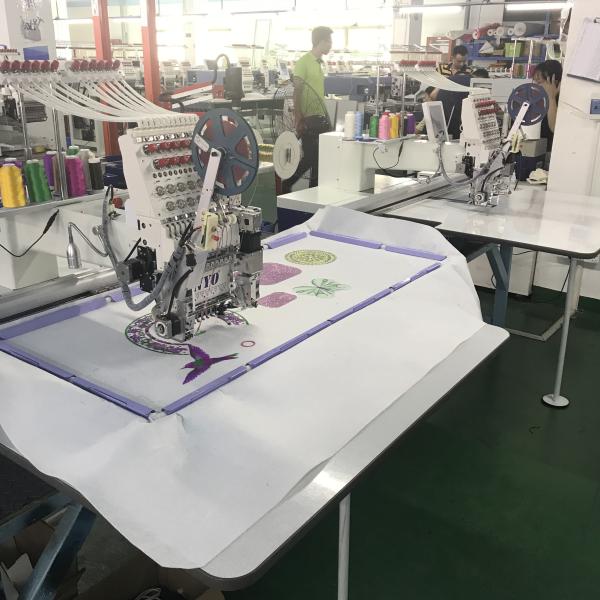 Digital Single Head Flat Embroidery Machine with Sequin and Cording Device
