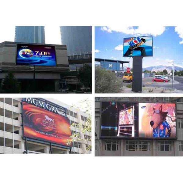 P8 Advertising Outdoor Fixed LED Display , IP65 High Brightness LED Panel Steel