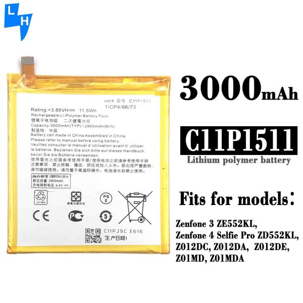 500PCS Ori 1 1 battery cell for ASUS ZenFone 3 5.0 battery C11P1511 Z012DA Z012DC