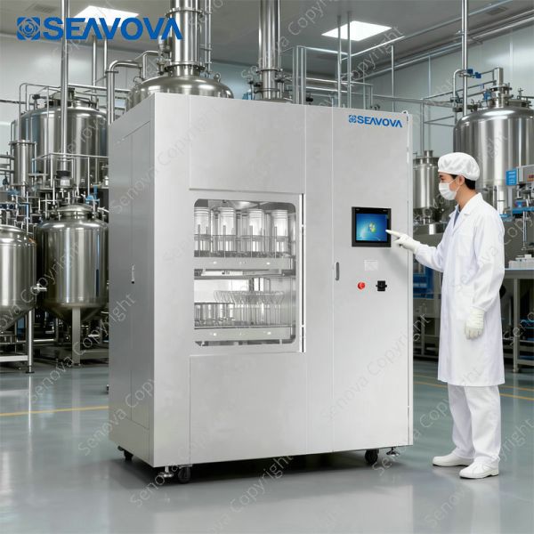 760L Pharmaceutical Glass Washer 2 Doors Medical Glassware Washer