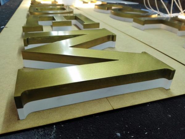 Wall Decor Backlit Channel Letter Signs 3D Custom 6500K