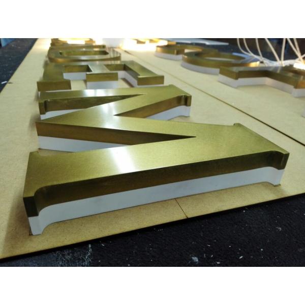 Indoor Reverse Halo Lit Channel Letters 3000K 15mm For Building