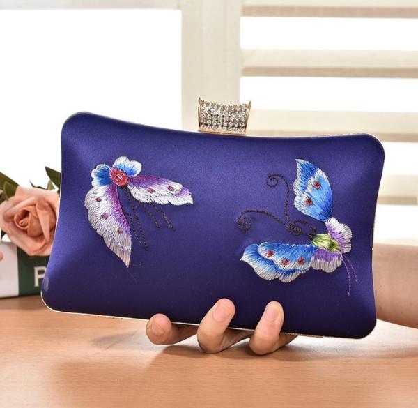 European and American vintage evening bags embroidered clutch bride
