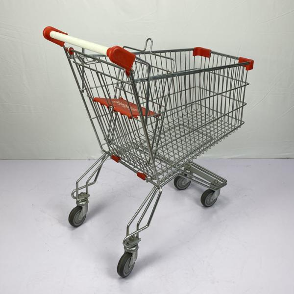 Russian Type Metal Shopping Trolley 125L Supermarket Grocery Trolly Cart