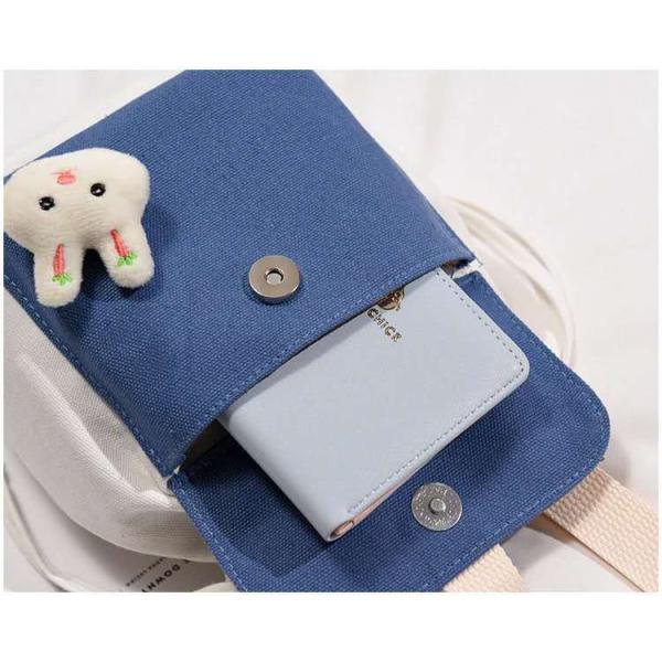 Women's canvas bag creative fashion shoulder crossbody customs logo words animal accessories bag Yiwu wholesale