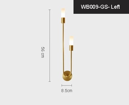Luxury Wall Lamp Bedside Background Lamp Home Decoration Modern Led strip Crystal mirror headlights(WH-MR-84)