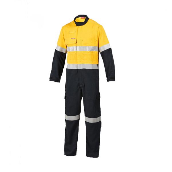 100% Cotton Reflective Insulated Coveralls Mechanic Uniform Work Men Coverall