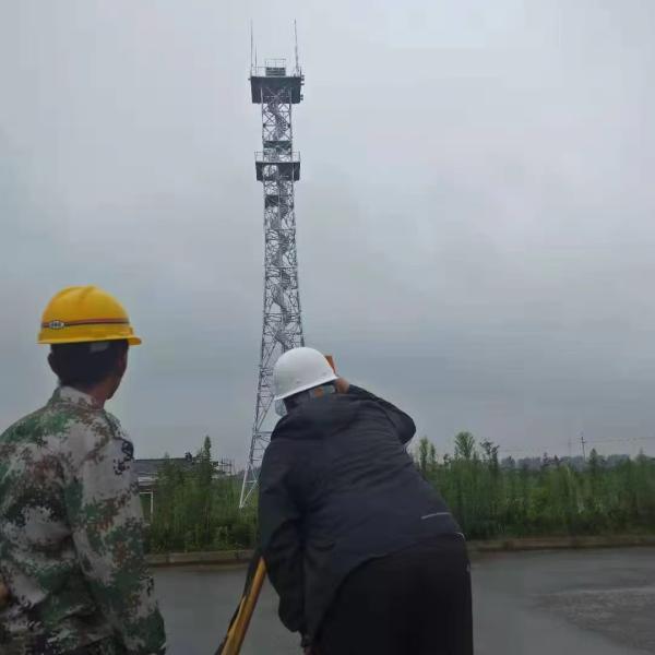 Watchtower Customized 4-leg Tower Guard Security Tower Angle Steel Fire Protection Watching Tower Monitoring System Watchtower