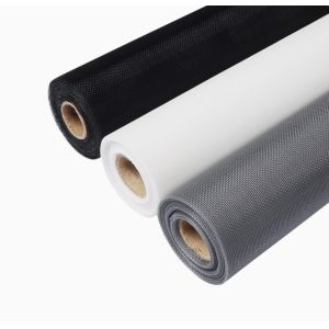 300m Fibra de vidrio pantalla de insectos resistente al fuego malla de fibra de vidrio Flyscreen personalizado