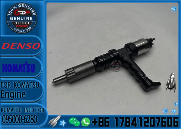 Inyector de combustible diesel del tren común 095000-6280 0950006280 Inyector de combustible diesel 6219-11-3100 Para KOMATSU 6219113100