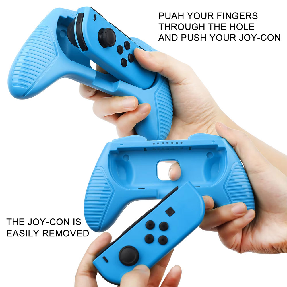 Laudtec Grip Kit Protective Cover for Switch Joycon 360 Anti-Fall Shockproof Shell Slim Lightweight Soft Skin Friendly Yxj15