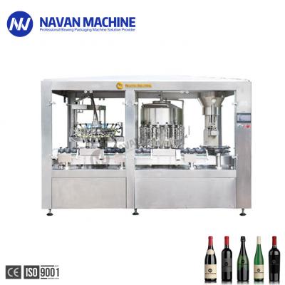 Automatic Beverage Nitrogen Injection Wine Filling And Corking Monoblock Bottling Filling Machine