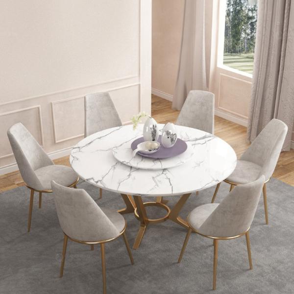 Высококачественные подгонянные обеденные столы seater цвета 6 роскошные мраморные
