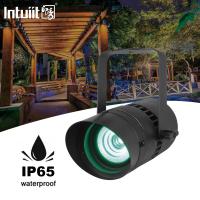 Proyector LED RGBW de exterior 15W Proyector a prueba de agua con ángulo de haz estrecho 4,5 grados Proyectores de jardín cuadrado