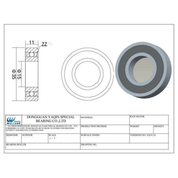 S6202ZZ Stainless Steel Deep Groove Ball Bearings For Construction Machinery Equipment