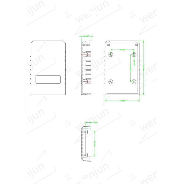 Automotive OBD2 Male Connector Housing 327 White Color Practical