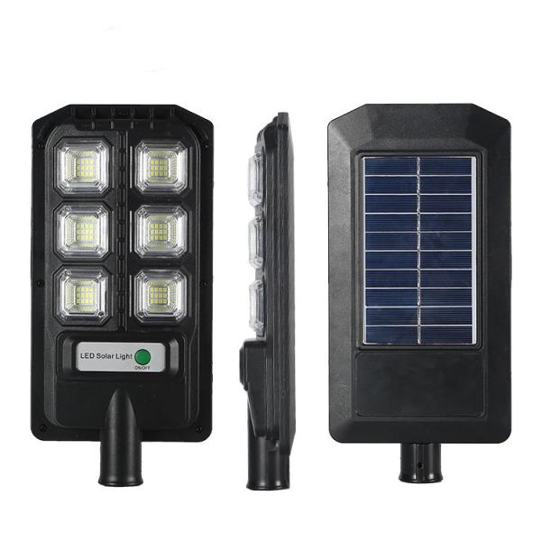 50w street light with solar panel waterproof IP65 ABS  integrated led all in one solar street light outdoor dusk to dawn
