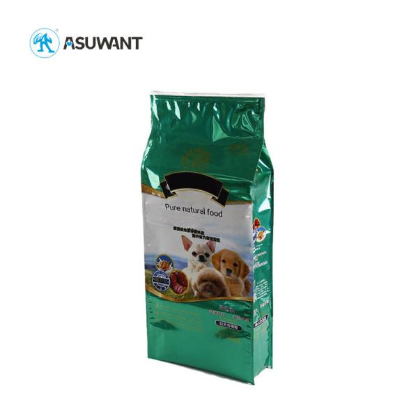 Saco lateral inferior liso lustroso dos alimentos para animais de estimação do saco do reforço   1kg grande para o cão Cat Food