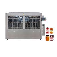 Machine automatique de remplissage et d'emballage de confiture de fruits de qualité alimentaire de 50 ml à 500 ml pour bouteille / pot