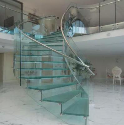 3D Curved Tempered Glass Curtain Wall Safety Bent Laminated Glass Clear Curved Balcony Railing Glass 3mm 4mm 5mm 6mm 8mm 9mm 10mm