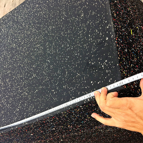 Anti Slip Rubber Flooring Tile Home Gym Shock Absorption SBR 8mm Gym Mat