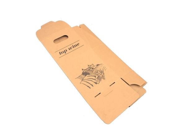 O empacotamento biodegradável da caixa de presente do vinho de Brown/três engarrafa a caixa de presente do vinho