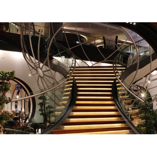 Склонность усиленная жарой закалила стекло для изогнутого стекла поручня