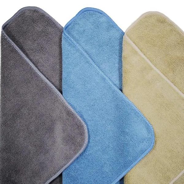 Tissu de nettoyage en microfibre à coin arrondi 16x16 pouces pour la cuisine ou la maison