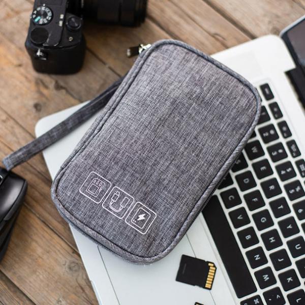 Small Travel Nylon Household Storage Container Cable Organiser Bag