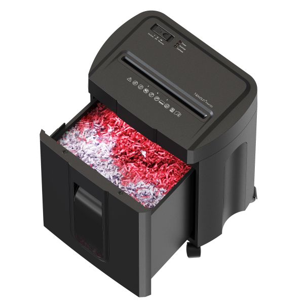 P4 15 Sheets Cross Cut Paper Shredder 18 Liter Pull-out Bin,Silent 56dB,8 Mins Shredding Time,LED Indication,Hot Selling