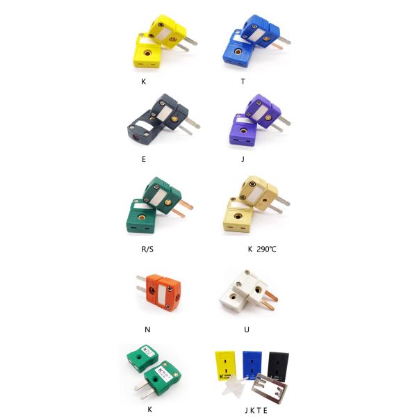 K Type Thermocouple Plugs Connector Industrial High Temperature Female Mini K Type Male and Female Thermocouple Connector Plug