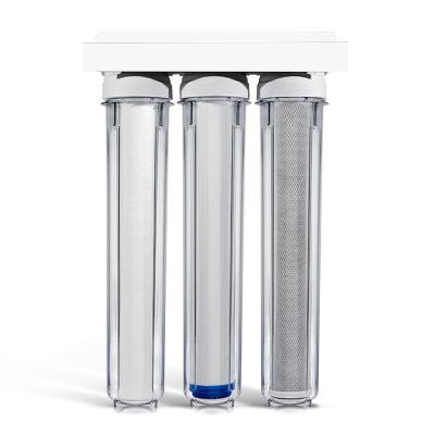 NO App-Controlled 20 Inch Clear Filter Housing for Household Three-Stage Preconditioning