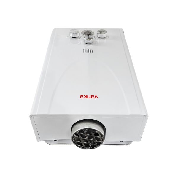 Portable Outdoor Flued Instant Gas Water Heater for Camping & RV Use - Wall-Mounted Shower System