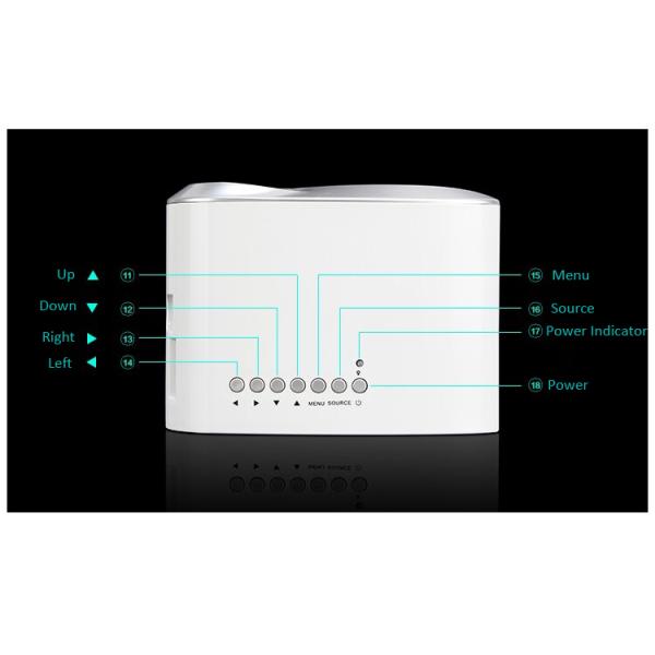 Color Package Video Projector HDMI USB VGA Compatible For iPhone Android Phone Good Price