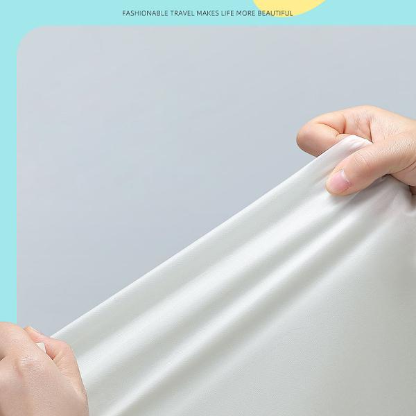 Portable Raincoat Fashionable Long Poncho for Travel Conventional Size and Solid Color