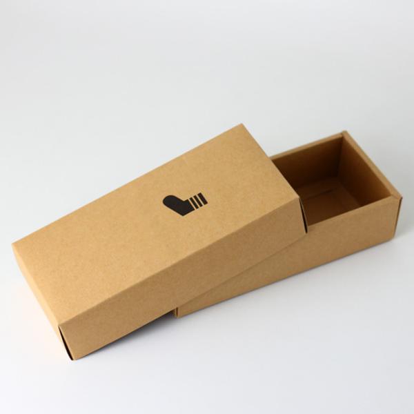 Customized Printing Folding Recycled Kraft Box Rectangle For Jewelry Socks Packaging