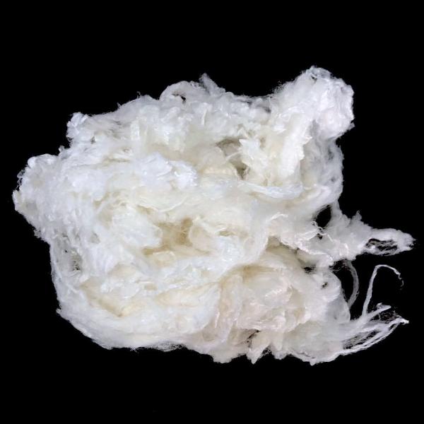 Fibra de grampo viscosa do Virgin biodegradável, fibra de grampo de rayon de 3D×60mm