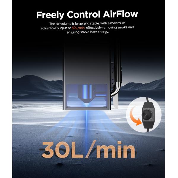 ACMER C4  Laser Engraver Air Assist Pump EU I US I UK Plug 5.0-5.5 M/s Air Speed