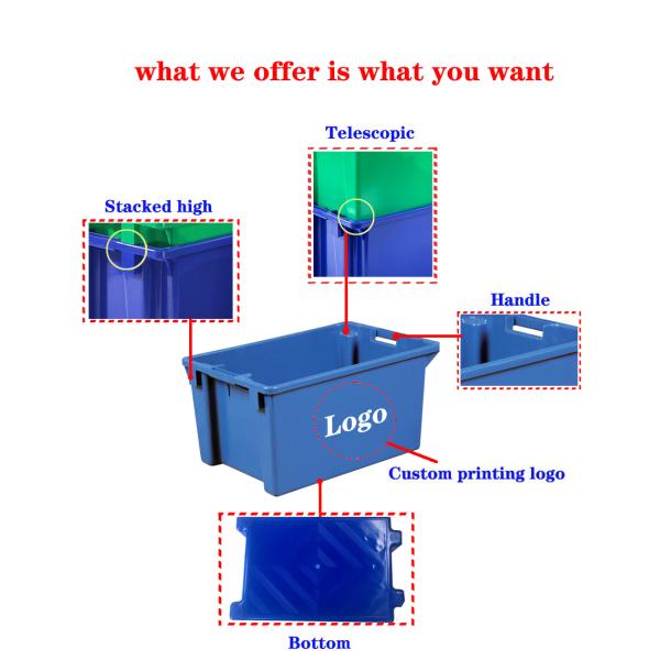 Логистический набор Необратимый HDPE пластиковый ящик Переработанный Дом Офис Гостиница Ресторан Автобар