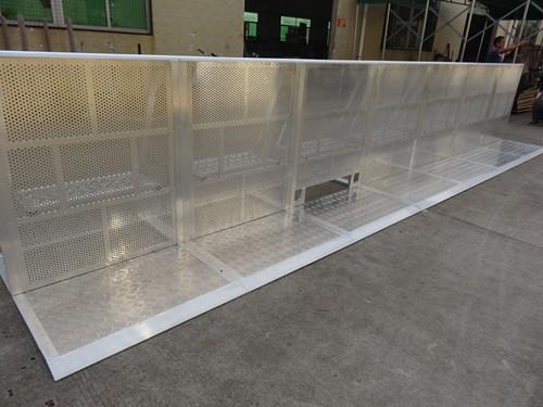 30kg Crowd Control Barriers Easy Assemble Concert Pedestrian Silver Barrier