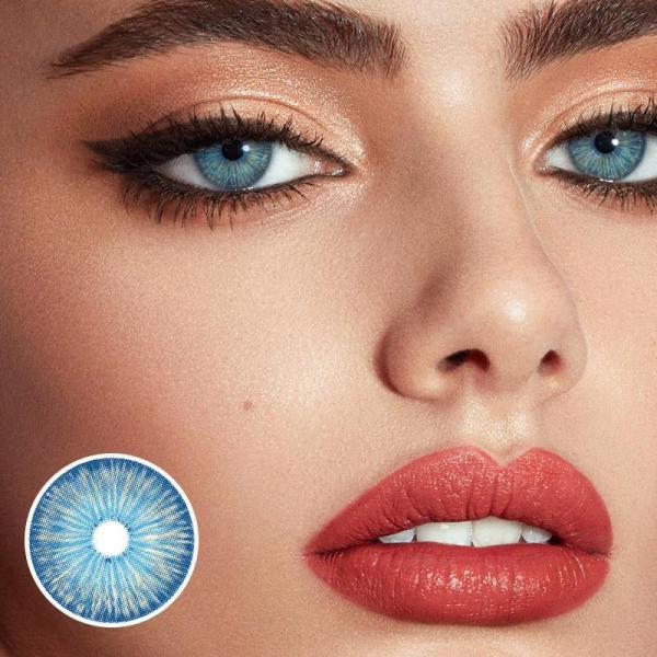 KSSEYE New York Blue Contacts Lens Colored Contact Lenses For Makeup