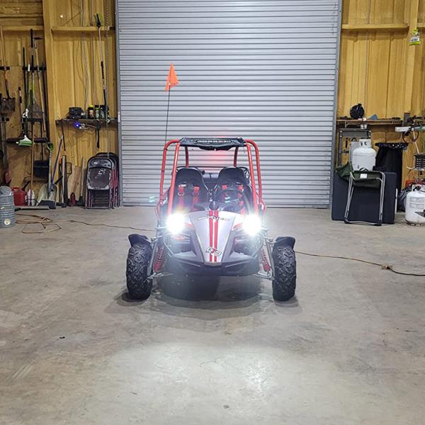 3 Beam Owl Dual Flashing Color Motorbike Spotlight Lamp Offroad Light