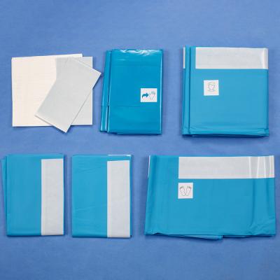 General surgery sterile disposable universal surgical drapes kits 80 * 145cm