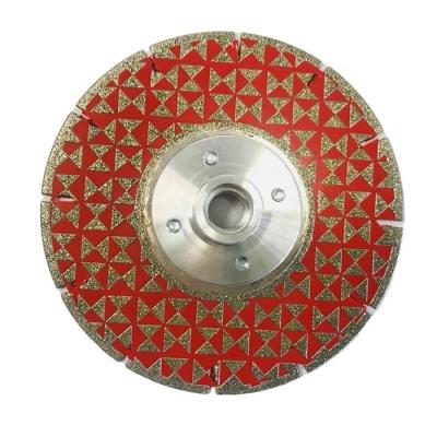 Disco de corte de mármore eletroplacado de 180 mm com flange M14 e suporte OEM personalizado