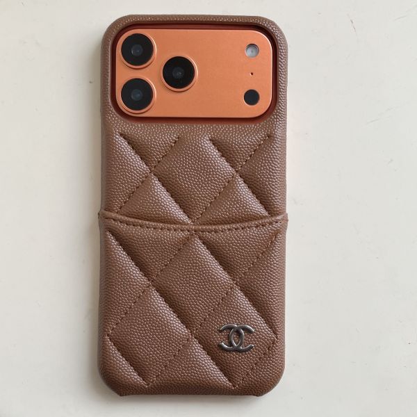Lychee Pattern Card Slot iPhone 17 Pro Max Case Half-Wrapped Hard Shell Anti-Drop Autumn Winter Model 16 Pro
