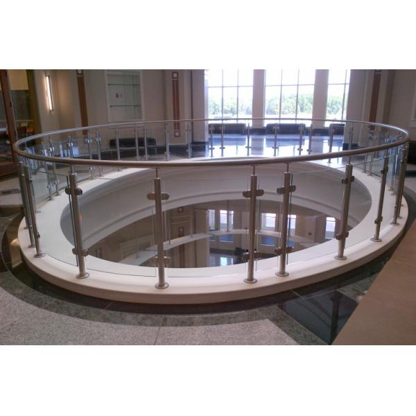 Brushed / Polished Stainless Steel Balustrade Posts 316 Marine Grade